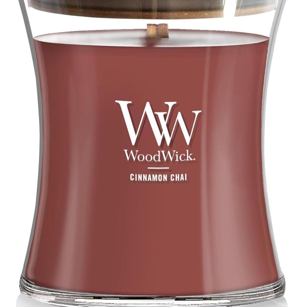 Cinnamon Chai Medium Hourglass Candle Premium Soy Blend Wax with Pluswick Innova
